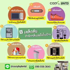 8เคล็ดลับกำจัดกลิ่นเหม็นในบ้าน